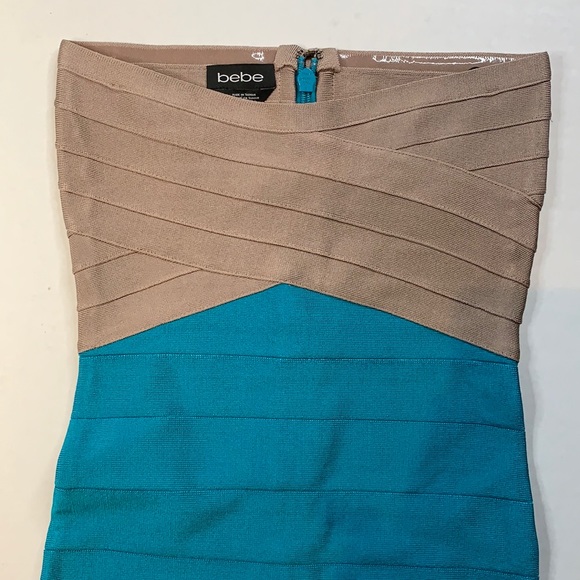 Bebe cross Front color block dress - Picture 2 of 8